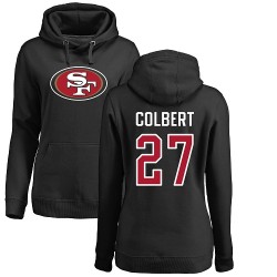 Women's Adrian Colbert Black Name & Number Logo - #27 Football San Francisco 49ers Pullover Hoodie
