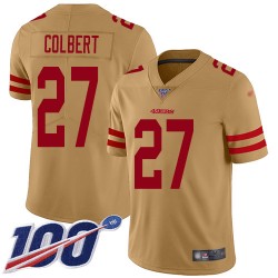 Limited Youth Adrian Colbert Gold Jersey - #27 Football San Francisco 49ers 100th Season Inverted Legend