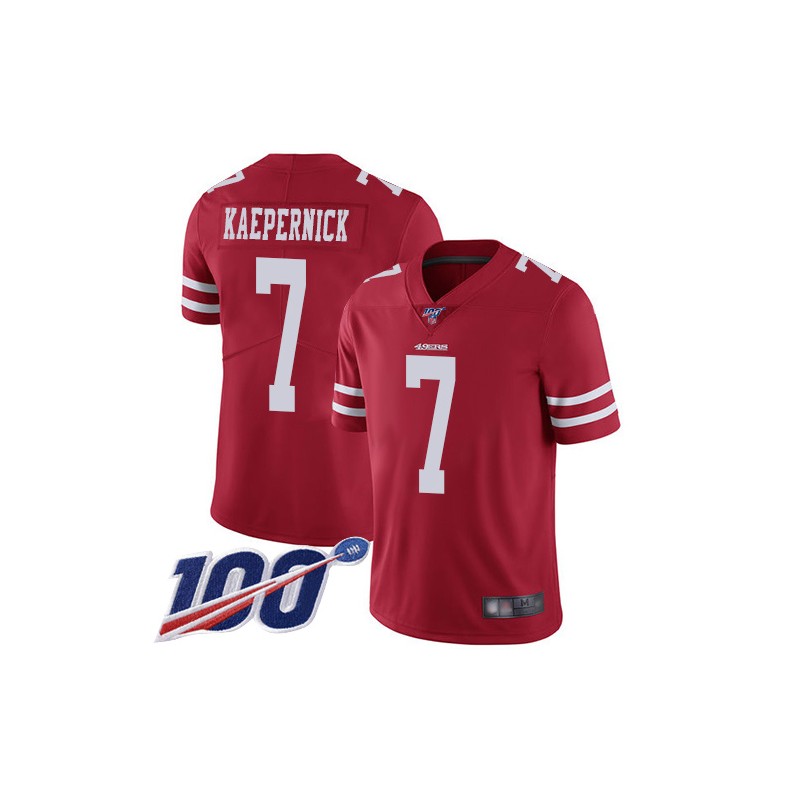 San Francisco 49ers Rugby jersey Colin Kaepernick # 7 American Football Jersey breathable mesh comfort material 