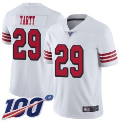 Limited Youth Jaquiski Tartt White Jersey - #29 Football San Francisco 49ers 100th Season Rush Vapor Untouchable