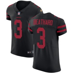 Elite Men's C. J. Beathard Black Alternate Jersey - #3 Football San Francisco 49ers Vapor Untouchable