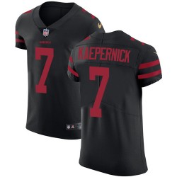 Elite Men's Colin Kaepernick Black Alternate Jersey - #7 Football San Francisco 49ers Vapor Untouchable