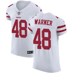 Elite Men's Fred Warner White Road Jersey - #54 Football San Francisco 49ers Vapor Untouchable