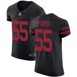 Elite Men's Dee Ford Black Alternate Jersey - #55 Football San Francisco 49ers Vapor Untouchable