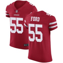 Elite Men's Dee Ford Red Home Jersey - #55 Football San Francisco 49ers Vapor Untouchable