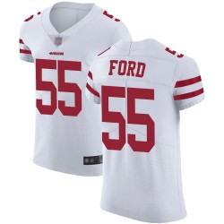 Elite Men's Dee Ford White Road Jersey - #55 Football San Francisco 49ers Vapor Untouchable