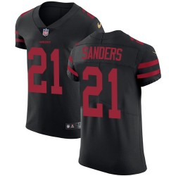 Elite Men's Deion Sanders Black Alternate Jersey - #21 Football San Francisco 49ers Vapor Untouchable