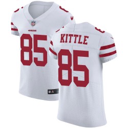 Elite Men's George Kittle White Road Jersey - #85 Football San Francisco 49ers Vapor Untouchable