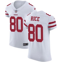 Elite Men's Jerry Rice White Road Jersey - #80 Football San Francisco 49ers Vapor Untouchable
